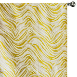 Chartreuse Waves Woven Fabric By The Metre, Polyester Cotton Fabric