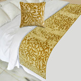 Serene Symphony Decorative Bed Runner and Cushion Cover