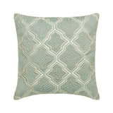 Estelle - Jacquard Light Blue Decorative Bed Runner and Cushion Cover