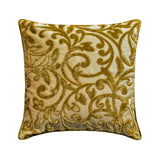 Serene Symphony - Velvet Beige Gold Decorative Bed Runner and Cushion Cover