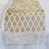 Ivory Velvet Verve - Velvet Ivory Decorative Bed Runner and Cushion Cover