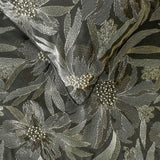 Liana - Jacquard Grey Decorative Bed Runner and Cushion Cover