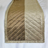 Plush Divide - Velvet Brown Decorative Bed Runner and Cushion Cover