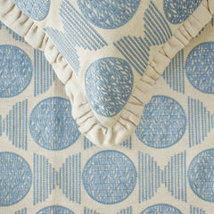 Ellara Blue - Linen Blue Decorative Bed Runner and Cushion Cover