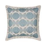 Ellara Blue - Linen Blue Decorative Bed Runner and Cushion Cover