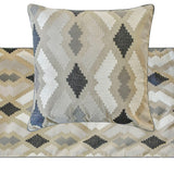 Thread Tale - Linen Beige Decorative Bed Runner and Cushion Cover