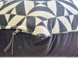 Mono Illusion - Black And White Cotton Throw Cushion Cover