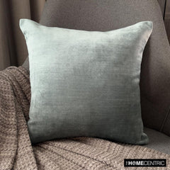Sea Blue Velvet Throw Cushion Cover - Velvet Sea Jules