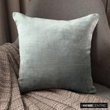 Velvet Sea Jules - Sea Blue Velvet Throw Pillow Cover