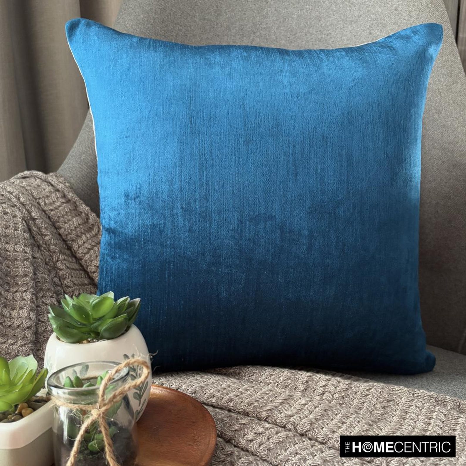 Velvet Teal Jules Throw Cushion Cover