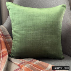 Velvet Emerald Jules - Emerald Green Velvet Decorative Euro Sham