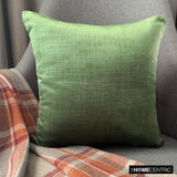 Velvet Emerald Jules - Emerald Green Velvet Throw Cushion Cover