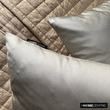 Light Gray Slub Satin - Light Gray Satin Throw Cushion Cover