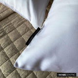 Off White Slub Satin - Off White Satin Throw Cushion Cover