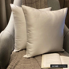 Off White Satin Throw Pillow Cover - Off White Slub Satin
