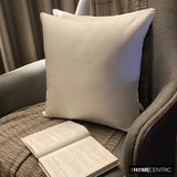 Off White Slub Satin - Off White Satin Throw Cushion Cover