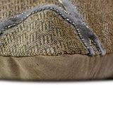 Ashen Interlock - Gray Velvet Throw Cushion Cover