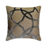 Ashen Interlock Throw Cushion Cover