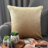 Velvet Gold Jules - Gold Velvet Throw Cushion Cover