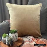 Velvet Gold Jules - Gold Velvet Throw Cushion Cover