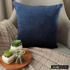 Velvet Blue Jules Throw Cushion Cover