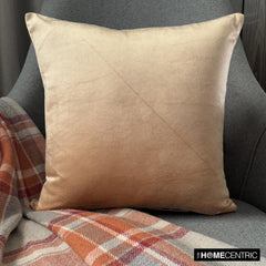 Velvet Beige Jules - Beige Velvet Decorative Euro Sham