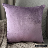 Velvet Purple Jules - Purple Velvet Throw Cushion Cover