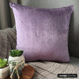 Velvet Purple Jules - Purple Velvet Throw Cushion Cover