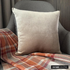 Velvet Ivory Jules - Ivory Velvet Decorative Euro Sham