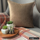 Velvet Choco Jules Throw Cushion Cover
