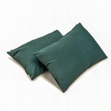 Teal Green Velvet Lumbar Cushion Cover Pack of 2 - Teal Green Velvet Dream
