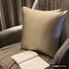 Champagne Satin Throw Pillow Cover - Champagne Slub Satin