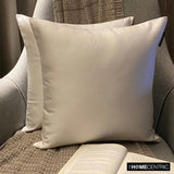 Off White Slub Satin - Off White Satin Throw Cushion Cover