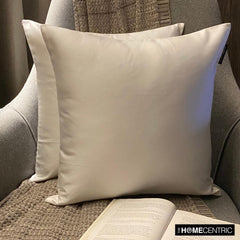Off White Satin Throw Pillow Cover - Off White Slub Satin