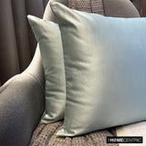 Ice Green Slub Satin - Ice Green Satin Throw Cushion Cover