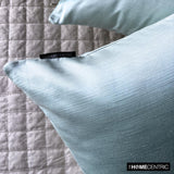 Ice Green Slub Satin - Ice Green Satin Throw Cushion Cover