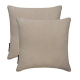Fawn Plain Velvet Throw Cushion Cover - Fawn Velvet