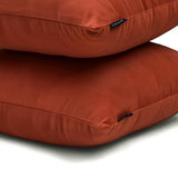 Dark Rust Plain Velvet Throw Cushion Cover - Dark Rust Velvet