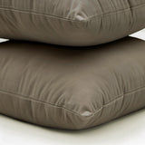 Taupe Velvet Lumbar Cushion Cover Pack of 2 - Taupe Velvet Dream