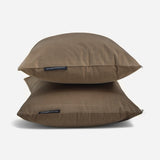 Mocha Brown Velvet Lumbar Cushion Cover Pack of 2 - Mocha Brown Velvet Dream