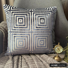 Twilight Illusion - Blue Velvet  Throw Cushion Cover
