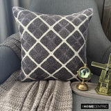 Graphite Luxe - Gray Velvet Throw Cushion Cover
