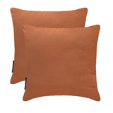 Tan Brown Plain Velvet Throw Cushion Cover - Tan Velvet