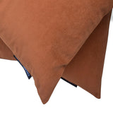 Tan Brown Velvet Lumbar Cushion Cover Pack of 2 - Tan Velvet Dream