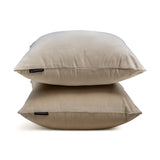 Fawn Plain Velvet Throw Cushion Cover - Fawn Velvet