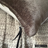 Velvet Brown Jules - Brown Velvet Throw Cushion Cover