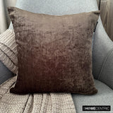 Velvet Brown Jules - Brown Velvet Throw Cushion Cover