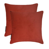 Dark Rust Plain Velvet Throw Cushion Cover - Dark Rust Velvet