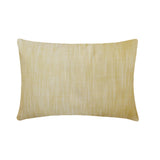 Ochre Cotton Lumbar Cushion Cover - Grid Loom Ochre