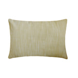 Ochre Cotton Lumbar Cushion Cover - Lush Lines Ochre